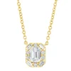 Collier aus 750 Gold Gelbgold 11 Diamanten 0,53ct TW-SI L:45,7cm