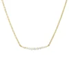Collier aus 750 Gold Gelbgold 11 Diamanten 0,16ct TW-SI L:45,7cm