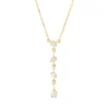 Collier aus 750 Gold Gelbgold 7 Diamanten 0,24ct L:45cm