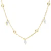 Collier aus 750 Gold Gelbgold 11 Diamanten 1,2ct L:40,6cm