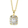 Collier aus 750 Gold Gelbgold 11 Diamanten 0,53ct TW-SI L:45,7cm