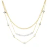 Collier aus 585 Gold gelb/weiß 18 Brillanten 1,03ct TW-SI L:47cm