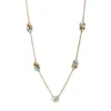 Collier aus 750 Gold gelb/weiß 55 Brillanten 0,23ct W-SI L:42cm
