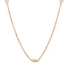 Collier aus 750 Gold Rotgold 11 Brillanten 0,3ct I-SI L:55,9cm Zarge