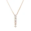 Collier aus 750 Gold Rotgold 20 Brillanten 0,86ct I-SI L:45,7cm