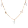 Collier aus 750 Gold Rotgold 11 Diamanten 1,19ct L:40,6cm