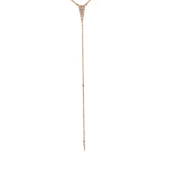 Collier aus 750 Gold Rotgold 48 Diamanten 0,18ct TW-VSI/SI L:45,7cm