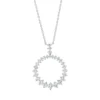 Collier aus 750 Gold Weißgold 29 Brillanten 1,77ct TW-SI L:45,7cm