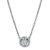 Collier aus 750 Gold Weißgold 26 Brillanten 0,19ct TW-SI L:45cm