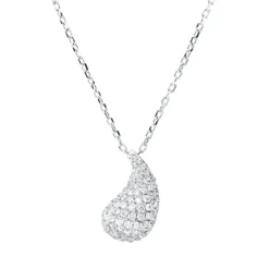 Collier aus 750 Gold Weißgold 101 Brillanten 0,77ct I-SI