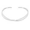 Collier aus 750 Gold Weißgold 188 Brillanten 3,37ct TW-VSI/SI L:34,3 cm