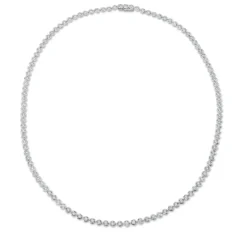 Collier aus 750 Gold Weißgold 114 Brillanten 3,44ct TW-SI L:45,7cm