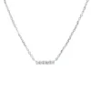Collier aus 750 Gold Weißgold 5 Brillanten 0,03ct TW-PI L:40cm