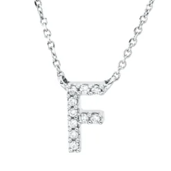 Collier aus 750 Gold Weißgold 10 Brillanten 0,04ct TW-PI L:42cm
