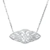 Collier aus 750 Gold Weißgold 29 Brillanten 0,46ct TW-SI/PI L:46cm