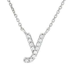 Collier aus 750 Gold Weißgold 12 Brillanten 0,04ct TW-PI L:42cm