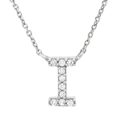Collier aus 750 Gold Weißgold 10 Brillanten 0,04ct TW-PI L:42cm
