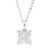 Collier aus 750 Gold Weißgold 5 Brillanten 0,31ct TW-SI L:45cm