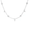 Collier aus 750 Gold Weißgold 13 Brillanten 0,73ct TW-SI L:40,6cm