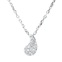 Collier aus 750 Gold Weißgold 28 Brillanten 0,25ct I-SI