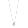 Collier aus 750 Gold Weißgold 21 Brillanten 0,1ct TW-SI L:45cm