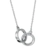 Collier aus 750 Gold Weißgold 6 Brillanten 0,13ct W-SI L:45cm