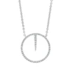 Collier aus 750 Gold Weißgold 54 Brillanten 0,13ct TW-SI L:42cm