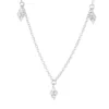 Collier aus 750 Gold Weißgold 20 Brillanten 0,42ct TW-SI L:45,7cm