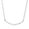Collier aus 750 Gold Weißgold 9 Diamanten 0,16ct TW-PI L:45,7cm