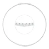 Collier aus 750 Gold Weißgold 193 Diamanten 5,26ct TW-SI L:45cm