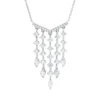Collier aus 750 Gold Weißgold 39 Diamanten 1,4ct TW-SI L:45cm