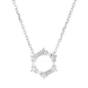 Collier aus 750 Gold Weißgold 12 Diamanten 0,23ct L:45cm