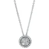 Collier aus 750 Gold Weißgold 29 Diamanten 0,29ct TW-SI L:45cm