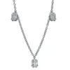 Collier aus 750 Gold Weißgold 45 Diamanten 2,23ct TW-VSI/SI L:40,6cm