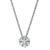 Collier aus 950 Platin 6 Brillanten 0,38ct TW-SI 1 Brillant 0,14ct TW-SI L:42cm