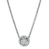 Collier aus 950 Platin 26 Brillanten 0,19ct TW-SI L:45cm