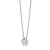 Collier aus 750 Weißgold 6 Brillanten 0,09ct TW-SI 1 Brillant 0,05ct TW-SI L:45cm