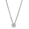 Collier aus 750 Weißgold 6 Brillanten 0,12ct TW-SI 1 Brillant 0,04ct TW-SI L:42cm