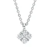 Collier aus 750 Weißgold 4 Brillanten 0,16ct TW-SI 1 Brillant 0,02ct TW-SI L:45cm