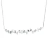 Collier aus 750 Weißgold 16 Diamanten Baguette-Schliff 2,3ct TW-SI L:43cm