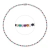 Collier aus 750 Weißgold 141 Smaragde 10,36ct grün 24 Brillanten 1,59ct TW-SI
