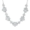 Collier Blumen aus 750 Gold Weißgold 48 Diamanten 0,91ct TW-SI L:45cm