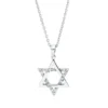 Collier David Stern aus 750 Weißgold 18 Brillanten 0,18ct F-SI L:42cm