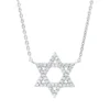 Collier David Stern aus 750 Weißgold 48 Brillanten 0,2ct W-SI L:45cm