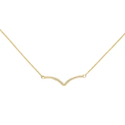 Collier Halskette Halsschmuck Rundankerkette mit Anhänger 585 Gelbgold 42-45cm