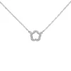 Collier Halskette mit Anhänger Blume 925 Silber rhodiniert 42-45cm Halsschmuck