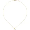 Collier Halskette mit Süßwasser Perle Anhänger aus 750 Gold Gelbgold 42-45cm