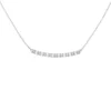 Collier Halskette und Anhänger Stäbchen mit Muster 925 Silber rhodiniert 45cm