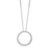 Collier Kreis aus 750 Gold Weißgold 36 Brillanten 0,35ct TW-SI L:43cm