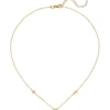 Collier Rundankerkette Glaube Liebe Hoffnung aus 925 Silber vergoldet 38-43cm